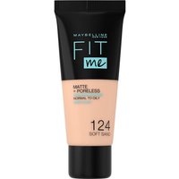 Maybelline New York Fit Me! Matte + Poreless Make-Up 124 Soft Sand Foundation (flüssig) 30ml
