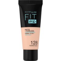Maybelline New York Fit Me! Matte + Poreless Make-Up 128 Warm Nude Foundation (flüssig) 30ml