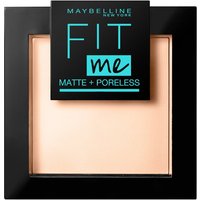 Maybelline Fit Me! Matte + Poreless Puder Nr. 100 Warm Ivory Puder 9g