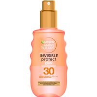 Garnier Ambre Solaire Invisible Protect Glow LSF30 Sonnenschutz-Spray mit Wassermelone für Gesicht und Körper, 150 ml Sonnenspray 150ml
