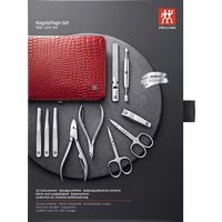 ZWILLING Beauty Rahmen-Etui, Rindleder, rot, 10-tlg.