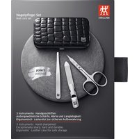 ZWILLING Beauty Rahmen-Etui, Rindleder, schwarz, 3-tlg.