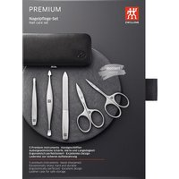 ZWILLING Beauty Rahmen-Etui, Yakleder, schwarz, 5-tlg.