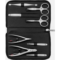 ZWILLING Beauty Reißverschluss-Etui, Rindleder, black, 8-tlg.