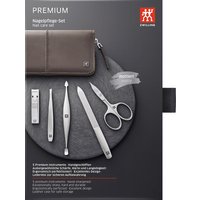 Zwilling Reißverschluss-Etui, Rindleder, 5-tlg. Taupe 1 Stk.