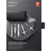 Zwilling Reißverschluss-Etui, Yakleder, 5-tlg. Schwarz 1 Stk.