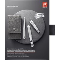 ZWILLING Beauty Taschen-Etui, Rindleder, anthrazit, 3-tlg.