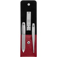 ZWILLING Beauty Taschen-Etui, Rindleder, rot, 3-tlg.
