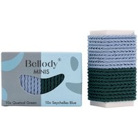 Bellody® Mini Haargummis (20 Stück - Grün & Blau - Mischpaket)