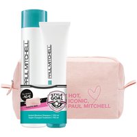 Aktion - Paul Mitchell Save On Instant Moisture Treatment + Cosmetic Bag (Shampoo 200ml/Treatment 150ml)