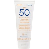 Korres Yoghurt Sonnenschutz-Emulsion für Körper und Gesicht 200 ml SPF50