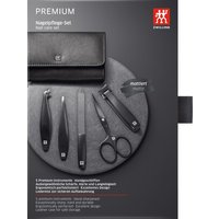 ZWILLING Beauty Nagelpflege Set Leder schwarz 5-teilig mit Nagelknipser 1 Stk.