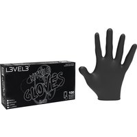 L3VEL3 Nitrilhandschuhe Groß Schwarz