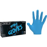 L3VEL3 Nitrilhandschuhe Groß Blau