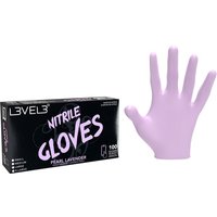 L3VEL3 Nitrilhandschuhe Groß Perlenlavendel