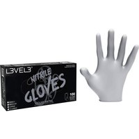L3VEL3 Nitrilhandschuhe Groß Metall