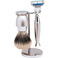 Erbe Shaving Shop Rasierset dreiteilig, Edelstahl/matt, Gillette Mach 3
