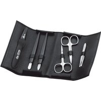 Erbe Collection sechsteiliges Manicure Set im Lederetui 15,5 x 5,5 cm