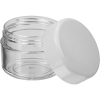 Fantasia Kosmetik-Dose, Kunststoff, weißer Deckel, für 20 ml, Ø 4 cm, Höhe: 3,2 cm