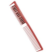 Hercules Sägemann Carbon Toupierkamm mit Naturborsten C10 rot 9"