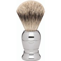 Erbe Shaving Shop Premium Design MILANO Rasierpinsel Silberspitz Metall glänzend