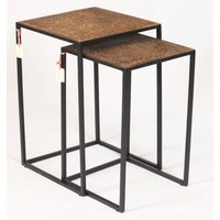 Faktorei Milena Beistelltisch 2er Set Antik-Gold/Metall Schwarz – Rabatt 16.1302681992 % ! Faktorei Milena Beistelltisch 2er Set Antik-Gold/Metall Schwarz – Rabatt 16.1302681992 % !