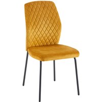 SalesFever Stuhl 2er Set Samt mit Wabensteppung im Rücken Stahlgestell in Schwarz – Rabatt 27.6747503566 % ! SalesFever Stuhl 2er Set Samt mit Wabensteppung im Rücken Stahlgestell in Schwarz – Rabatt 27.6747503566 % !