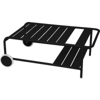 Fermob LUXEMBOURG Niedriger Tisch mit Rollen 105×72 cm Aluminium – Rabatt 15 % ! Fermob LUXEMBOURG Niedriger Tisch mit Rollen 105×72 cm Aluminium – Rabatt 15 % !