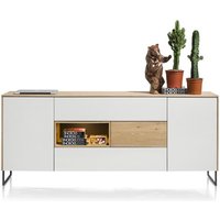 XOOON Darwin Sideboard Eiche/Holzwerkstoff Braun/Weiß + LED 85x200x42 cm – Rabatt 28.5402298851 % ! XOOON Darwin Sideboard Eiche/Holzwerkstoff Braun/Weiß + LED 85x200x42 cm – Rabatt 28.5402298851 % !