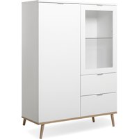 Finori Göteborg 53 Highboard Weiß/Sonoma Eiche – Rabatt 22.4139886578 % ! Finori Göteborg 53 Highboard Weiß/Sonoma Eiche – Rabatt 22.4139886578 % !