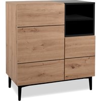 Finori Nola 01 A Kommode/ArtisanOak/Schwarz – Rabatt 22.7743732591 % ! Finori Nola 01 A Kommode/ArtisanOak/Schwarz – Rabatt 22.7743732591 % !