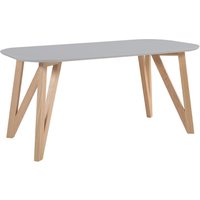 SalesFever Esstisch Grau matt lackiert massives Eichengestell Ovale Tischplatte – Rabatt 13.7123745819 % ! SalesFever Esstisch Grau matt lackiert massives Eichengestell Ovale Tischplatte – Rabatt 13.7123745819 % !