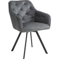 SalesFever Armlehnstuhl mit 360° Drehfunktion Samt Metallbeine schwarz pulverbeschichtet – Rabatt 45 % ! SalesFever Armlehnstuhl mit 360° Drehfunktion Samt Metallbeine schwarz pulverbeschichtet – Rabatt 45 % !