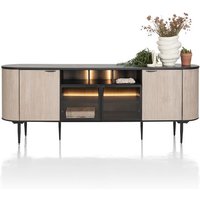 XOOON Aramon Sideboard inkl. 2 Türen + 2 Glastüren mit LED Metall/HPL – Rabatt 17.0454545455 % ! XOOON Aramon Sideboard inkl. 2 Türen + 2 Glastüren mit LED Metall/HPL – Rabatt 17.0454545455 % !