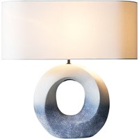 SalesFever Tischleuchte Keramik/Leinen Blau/Weiß – Rabatt 36.6666666667 % ! SalesFever Tischleuchte Keramik/Leinen Blau/Weiß – Rabatt 36.6666666667 % !