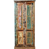 SIT Möbel RIVERBOAT Garderobenschrank Altholz mit starken Gebrauchsspuren lackiert bunt – Rabatt 38.2284382284 % ! SIT Möbel RIVERBOAT Garderobenschrank Altholz mit starken Gebrauchsspuren lackiert bunt – Rabatt 38.2284382284 % !