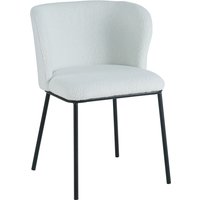 SalesFever Stuhl mit abgerundeter Rückenlehne 2er Set Weiß Bouclé Stoff/Metall – Rabatt 14.1630901288 % ! SalesFever Stuhl mit abgerundeter Rückenlehne 2er Set Weiß Bouclé Stoff/Metall – Rabatt 14.1630901288 % !