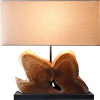 SalesFever Tischleuchte Treibholz/Leinen Natur – Rabatt 36.6666666667 % ! SalesFever Tischleuchte Treibholz/Leinen Natur – Rabatt 36.6666666667 % !