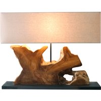 SalesFever Tischleuchte Treibholz/Leinen Natur – Rabatt 36.6666666667 % ! SalesFever Tischleuchte Treibholz/Leinen Natur – Rabatt 36.6666666667 % !