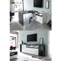 Mäusbacher Micelli Sideboard mit Tischfunktion Weiß matt/Anthrazit matt – lackiert – Rabatt 41.4193548387 % ! Mäusbacher Micelli Sideboard mit Tischfunktion Weiß matt/Anthrazit matt – lackiert – Rabatt 41.4193548387 % !