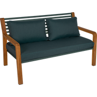 Fermob SOMERSET 2-Sitzer Sofa Aluminium/Acryl Sunbrella Teakarmlehne – Rabatt 11.1809045226 % ! Fermob SOMERSET 2-Sitzer Sofa Aluminium/Acryl Sunbrella Teakarmlehne – Rabatt 11.1809045226 % !