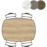 XOOON Masura Esszimmertisch Oval HPL/Metall – Rabatt 15.5136268344 % ! XOOON Masura Esszimmertisch Oval HPL/Metall – Rabatt 15.5136268344 % !