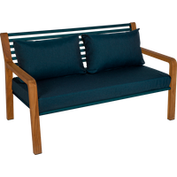 Fermob SOMERSET 2-Sitzer Sofa Aluminium/Acryl Sunbrella Teakarmlehne – Rabatt 11.1809045226 % ! Fermob SOMERSET 2-Sitzer Sofa Aluminium/Acryl Sunbrella Teakarmlehne – Rabatt 11.1809045226 % !