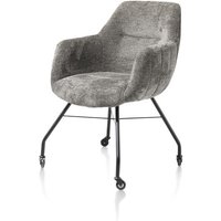 XOOON Liva Armlehnstuhl mit Rollen Stoff Enzo/Metall – Rabatt 22.4615384615 % ! XOOON Liva Armlehnstuhl mit Rollen Stoff Enzo/Metall – Rabatt 22.4615384615 % !