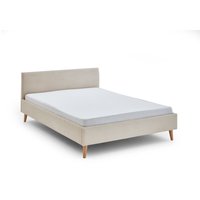 Meise Möbel Wicki Polsterbett Holzfuß Kopfteil Glatt 140×200 cm Beige – Rabatt 38.3333333333 % ! Meise Möbel Wicki Polsterbett Holzfuß Kopfteil Glatt 140×200 cm Beige – Rabatt 38.3333333333 % !