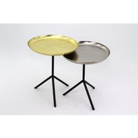 Concept Monia Beistelltisch 2er Set silber/gold – Rabatt 43.1609195402 % ! Concept Monia Beistelltisch 2er Set silber/gold – Rabatt 43.1609195402 % !