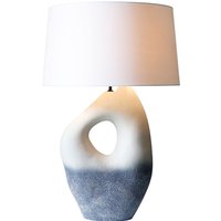 SalesFever Tischleuchte Keramik/Leinen Blau/Weiß – Rabatt 36.6666666667 % ! SalesFever Tischleuchte Keramik/Leinen Blau/Weiß – Rabatt 36.6666666667 % !