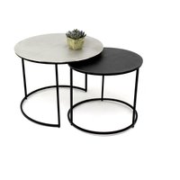 Concept Capra Couchtisch 2er Set Metall schwarz/silber – Rabatt 35.6310679612 % ! Concept Capra Couchtisch 2er Set Metall schwarz/silber – Rabatt 35.6310679612 % !
