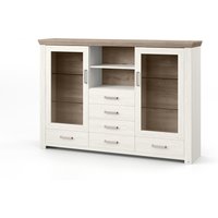 Set One Highboard York 56-B Pino Aurelio/Eiche Nelson – Rabatt 35.3180515759 % ! Set One Highboard York 56-B Pino Aurelio/Eiche Nelson – Rabatt 35.3180515759 % !