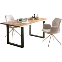 SalesFever Esstisch Akazie Massivholz Natur Metallgestell U-Form schwarz lackiert – Rabatt 10.3117505995 % ! SalesFever Esstisch Akazie Massivholz Natur Metallgestell U-Form schwarz lackiert – Rabatt 10.3117505995 % !